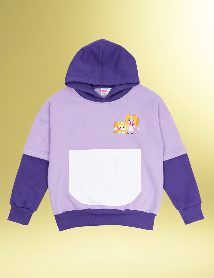 ◆BADEE◆ Mesh Boxy Hoodie Deep Purple Mesh Boxy Hoodie Deep Purple - BADÉE