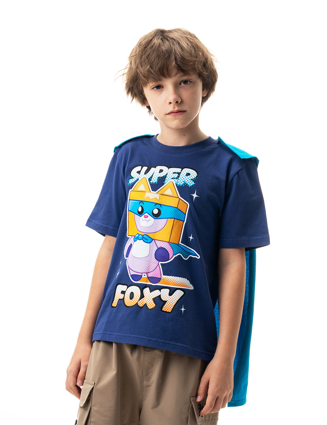 Bioworld T-shirt blanc LankyBox Character Squares pour enfants, BLANC, Medium Bioworld T-shirt blanc LankyBox Character Squares pour enfants, BLANC, Medium