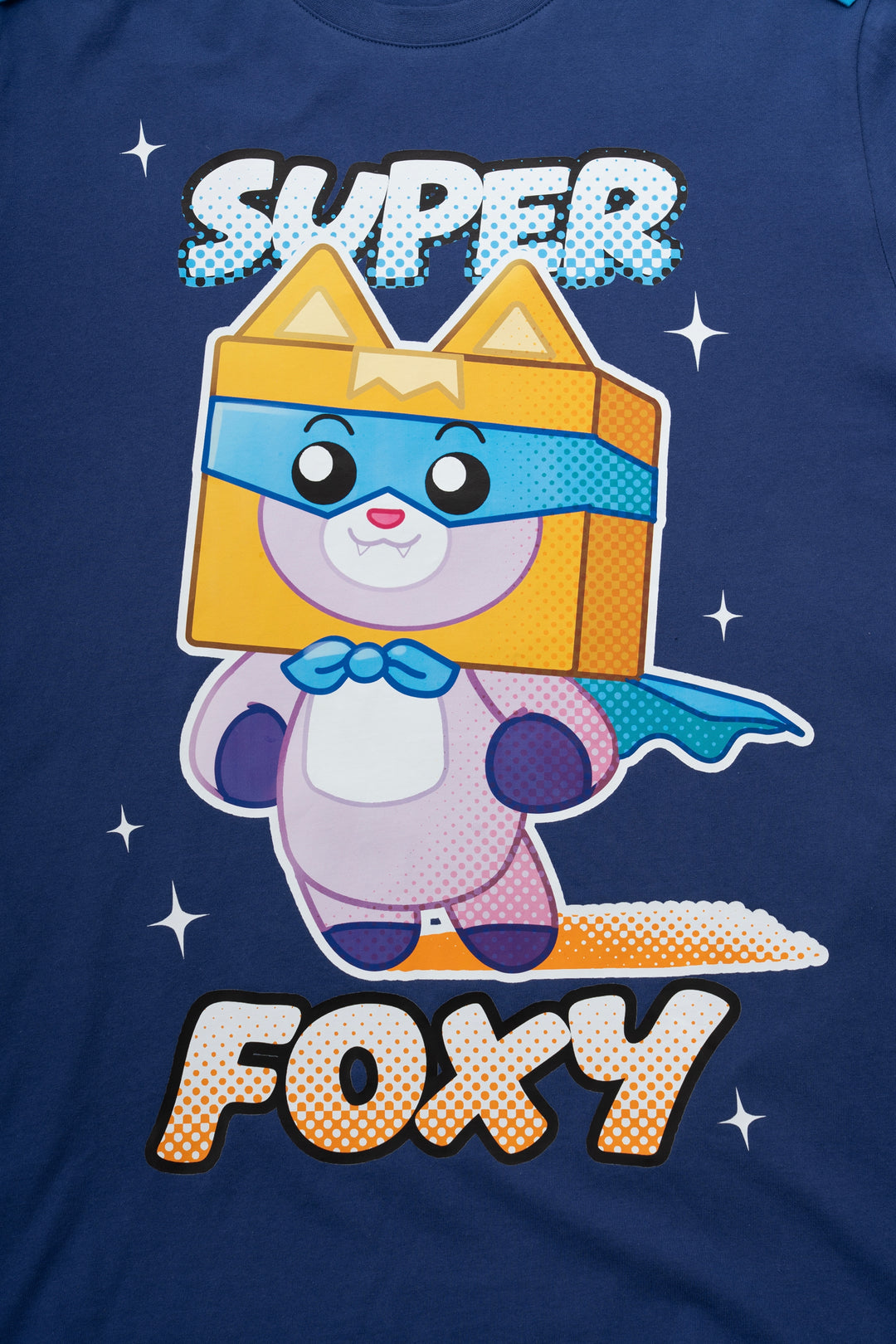 T-shirt LANKYBOX Foxy Et Boxy – Garçon – Blanc – Taille XS (Unisexe)